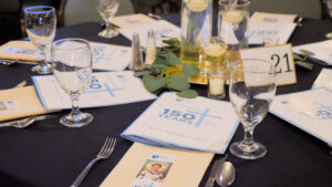 Special event table set up - business meeting set up